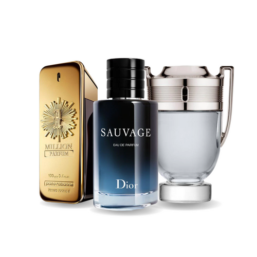 Special Offer 3 Perfumes - Paco Rabanne ONE MILLION, Dior SAUVAGE and Paco Rabanne INVICTUS 100ml