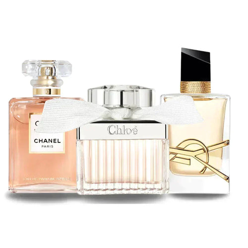 Special Offer 3 Perfumes - Chanel COCO MADEMOISELLE, Yves Saint Laurent LIBRE and CHLOÉ 100ml