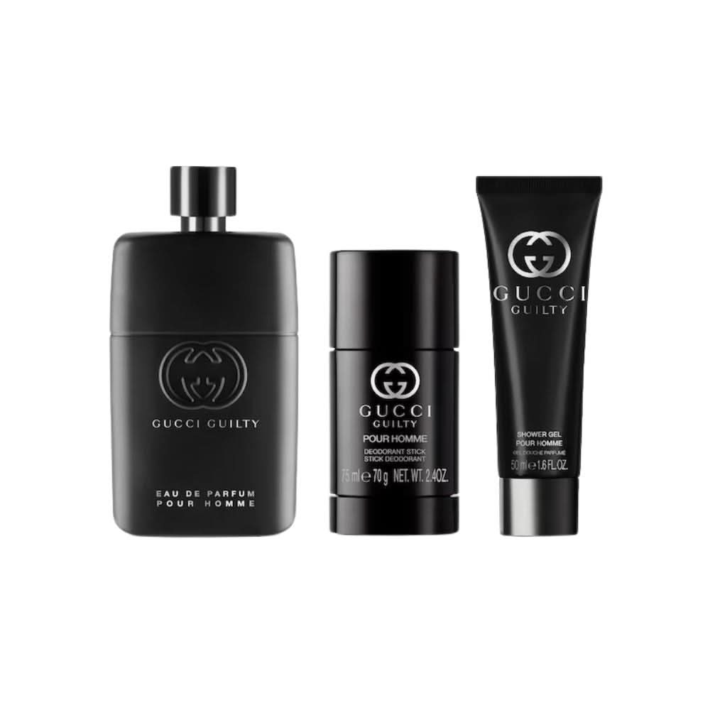 Gucci Guilty Kit Pour Homme Eau de Toilette Masculino + Shower Gel + Deo Spray