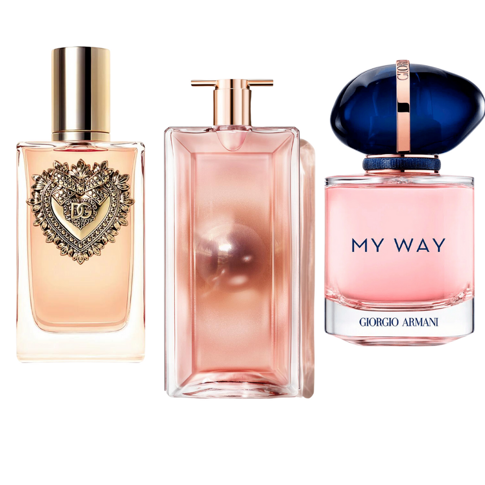 Special Offer 3 Perfumes - Dolce & Gabanna Devotion, My Way Giorgi Armani, and Lancôme Idôle 100ml